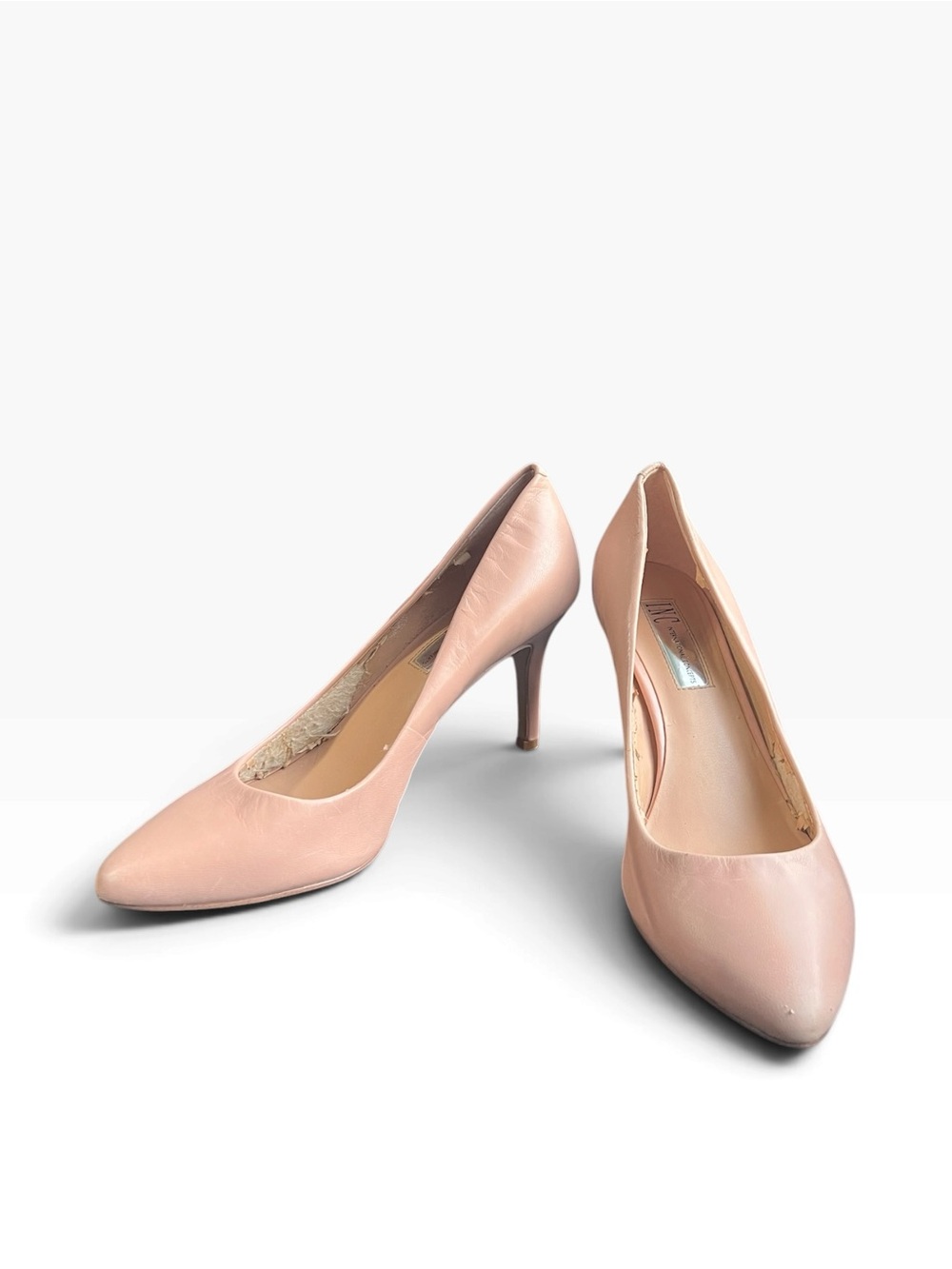INC Classic Pointed-Toe Nude Pink Pump - Women Sz 7.5